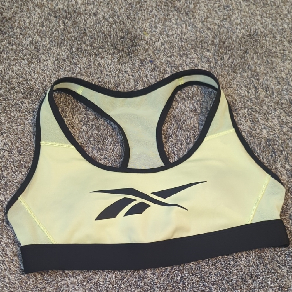 Reebok Women's Vibrant Yellow Sports Bra